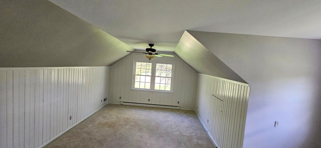 Interior Room of house after wallpaper stripping and painting